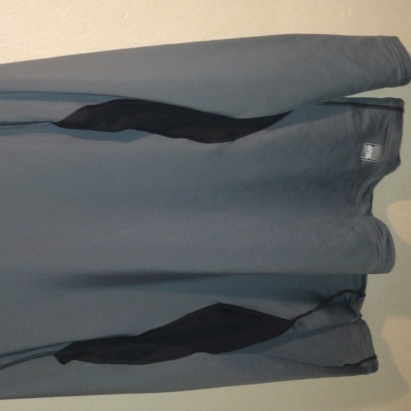 Nike Pro Combat Hyperwarm Dri-Fit Gray and Black Mock Neck Shirt L - Picture 3 of 8